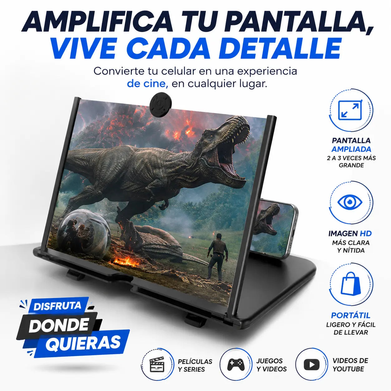 Amplificador de pantalla de lujo 3D con envío gratis